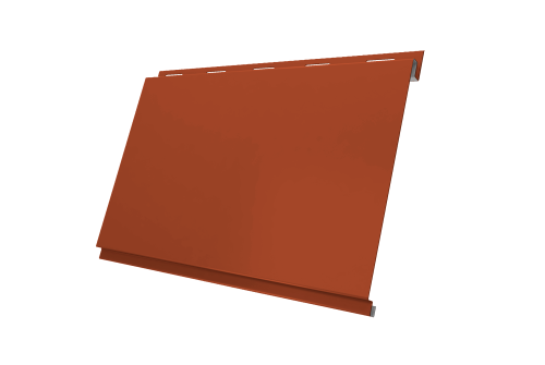 Вертикаль 0,2 classic 0.5 Satin с пленкой RAL 8004 терракота