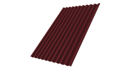 Профнастил С21R 0,4 PE RAL 3005  красное вино
