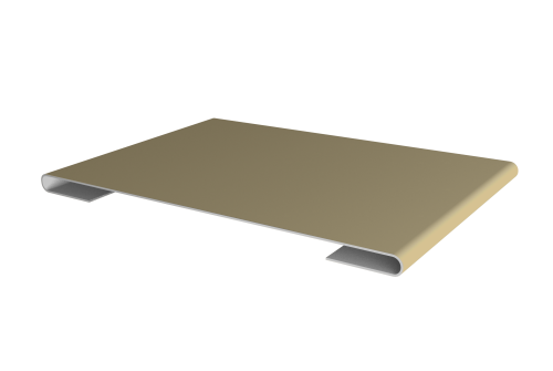 Планка стыковочная 0,45 PE с пленкой RAL 1014 слоновая кость (2м)