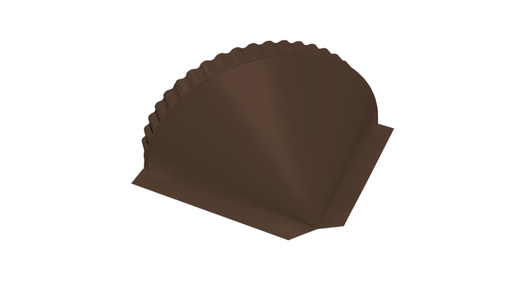 Заглушка малая конусная 0,5 Velur X RAL 8017 шоколад