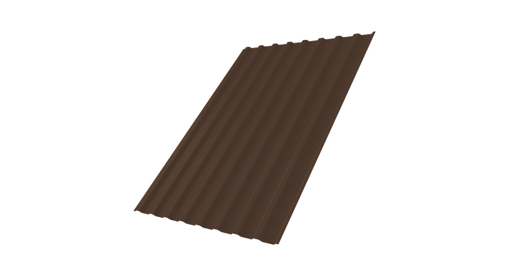 Профнастил С20В 0,4 PE-Double RAL 8017 шоколад