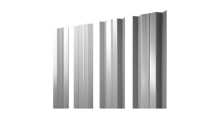 Штакетник М-образный В с прямым резом 0.4 PE RAL 9003 сигнальный белый