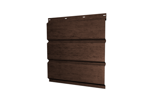 Софит металлический центральная перфорация 0,45 Print Premium с пленкой Antique Wood TwinColor