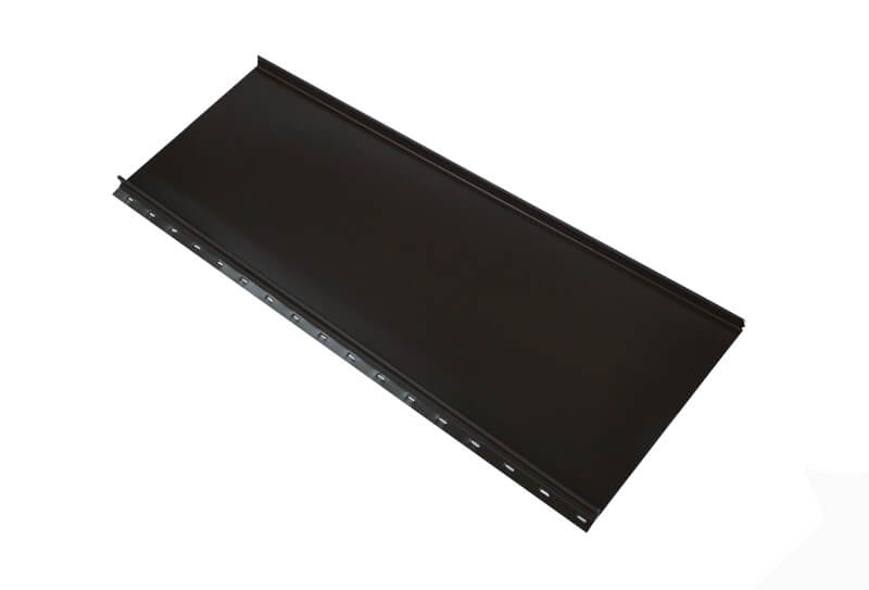 Кликфальц mini Grand Line 0,5 PurLite Мatt с пленкой на замках RAL 7024 мокрый асфальт