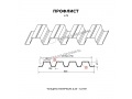 Профнастил Н75 x 750 B ПЭ 01 RAL 9003 0,9 мм