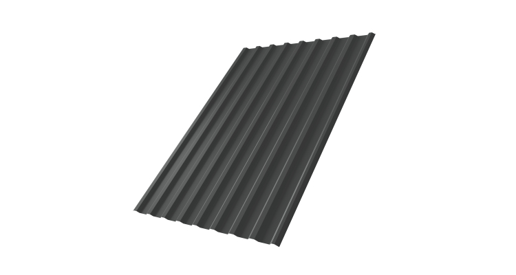 Профнастил С20R 0.45 PE-Double RAL 7016 антрацитово-серый