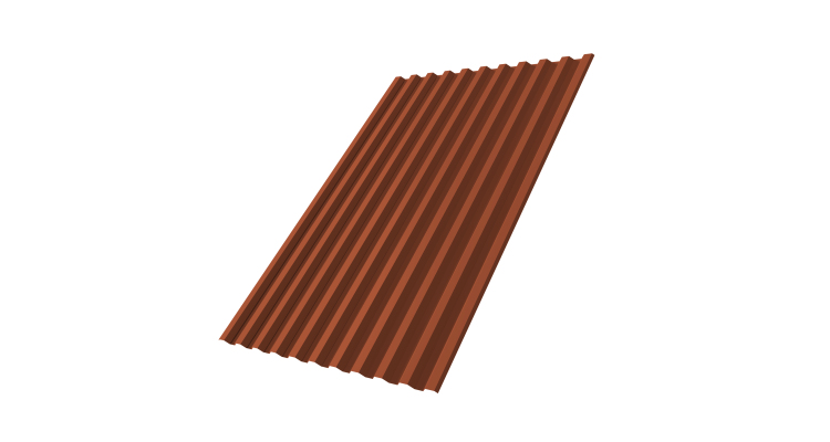 Профнастил С21R 0.45 Drap ST RAL 8004 терракота