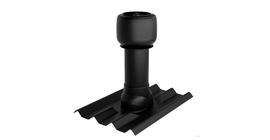 Комплект утеплённой трубы для Черепицы Ондулин черный