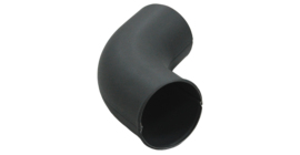 Колено стока 90 мм PU Мatt RAL 7024 мокрый асфальт