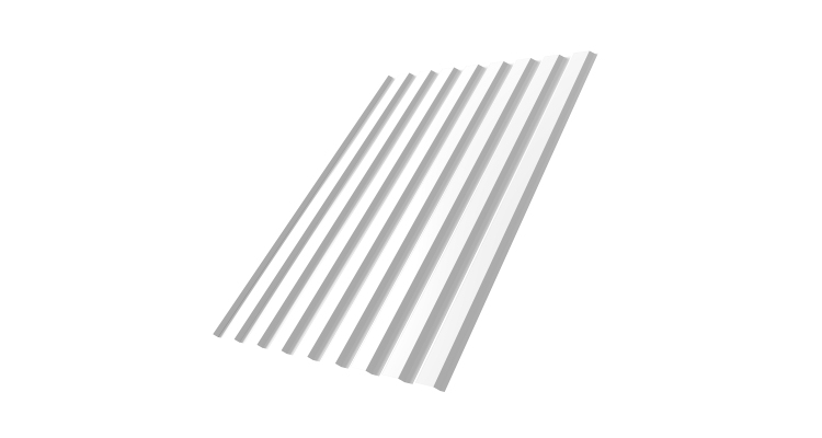 Профнастил С20А 0.45 PE RAL 9003 сигнальный белый