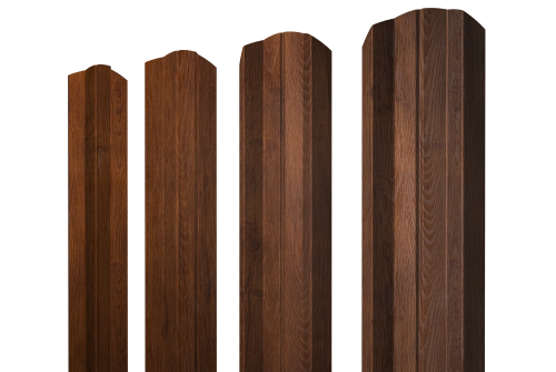 Штакетник М-образный А фигурный 0,4 Print Premium Golden Wood Fresh TwinColor
