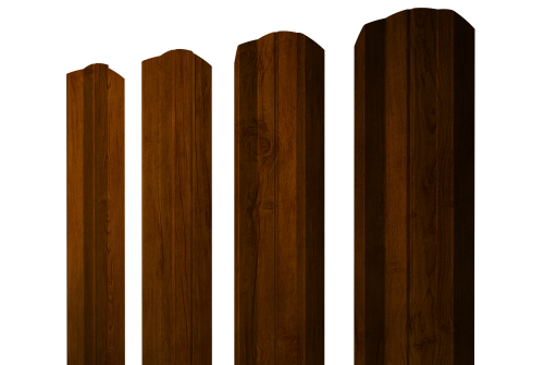 Штакетник М-образный А фигурный 0,45 Print-Double Premium Golden Wood Intense F