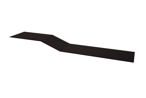 Планка крепежная фальц 0,45 Drap TR RAL 9005 черный (3м)