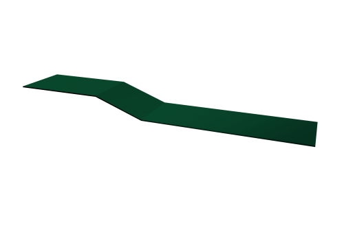 Планка крепежная фальц 0,45 Drap TX RAL 6005 зеленый мох (3м)