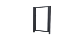 Калитка Жалюзи Texas 1.8х1 RAL 7024 без заполнения (ламель125 мм)