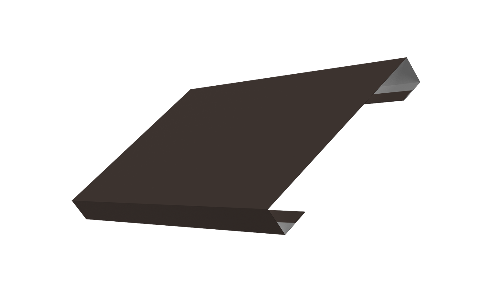 Ламель лицевая 150 забора жалюзи Texas 0.45 PE с пленкой RR 32 темно-коричневый