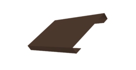 Ламель лицевая 150 забора жалюзи Texas 0.5 Atlas X с пленкой RAL 8017 шоколад