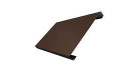 Ламель лицевая 200 забора жалюзи Texas 0.45 Drap с пленкой RAL 8017 шоколад