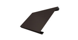 Ламель лицевая 200 забора жалюзи Texas 0.5 PurPro с пленкой RR 32 темно-коричневый