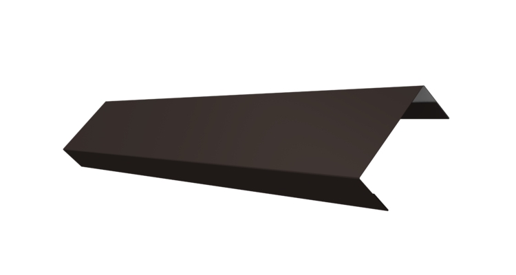 Ламель лицевая 50 забора жалюзи Texas 0.5 Velur X с пленкой RR 32 темно-коричневый