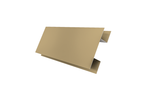 Планка H-образная Экобрус 0,45 PE с пленкой RAL 1014 слоновая кость (2м)