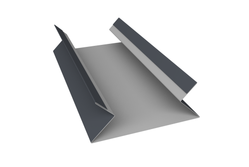 Планка угла внутреннего составная верхняя 0,45 Drap TX RAL 7024 мокрый асфальт (2м)