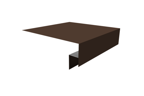 Планка околооконная сложная Экобрус Grand Line 250х50х25 0,45 Drap TX RAL 8017 шоколад (2м)