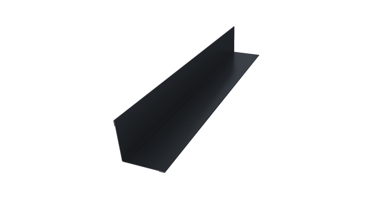 Угол внутренний 30х30 0,45 PE с пленкой RAL 7024 мокрый асфальт (3м)