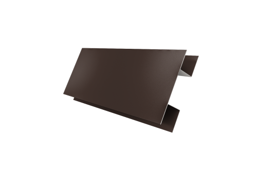 Планка H-образная стыковочная сложная 0,5 Satin Matt RAL 8017 шоколад (2м)