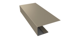 J-Профиль 18мм 0,45 PE с пленкой RAL 1015 светлая слоновая кость (3м)