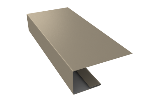 J-Профиль 18мм 0,45 PE с пленкой RAL 1015 светлая слоновая кость (3м)