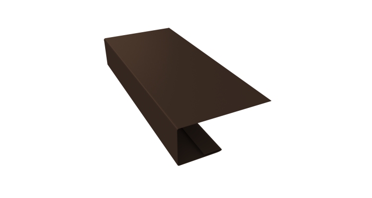 J-Профиль 18мм 0,45 Drap TwinColor RAL 8017 шоколад (2м)