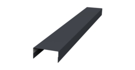 Крышка 30х15 жалюзи Texas 0,5 PurPro RAL 7024 мокрый асфальт (3м)