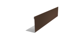 Нащельник 125 Texas 25х35 0,7 PE RAL 8017 шоколад (L1,5)