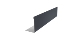 Нащельник 125 Texas 25х35 0,45 Drap TX RAL 7024 мокрый асфальт (L1,8)