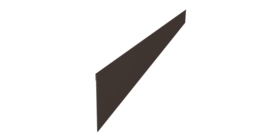 Ламель забора жалюзи Palermo стартовая/финишная для калиток и ворот 0,5 Satin Matt RR 32 темно-коричневый