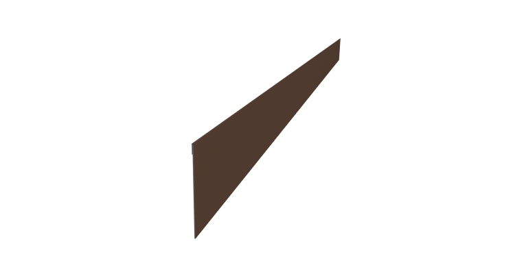 Ламель забора жалюзи Palermo 0,5 Drap TX RAL 8017 шоколад