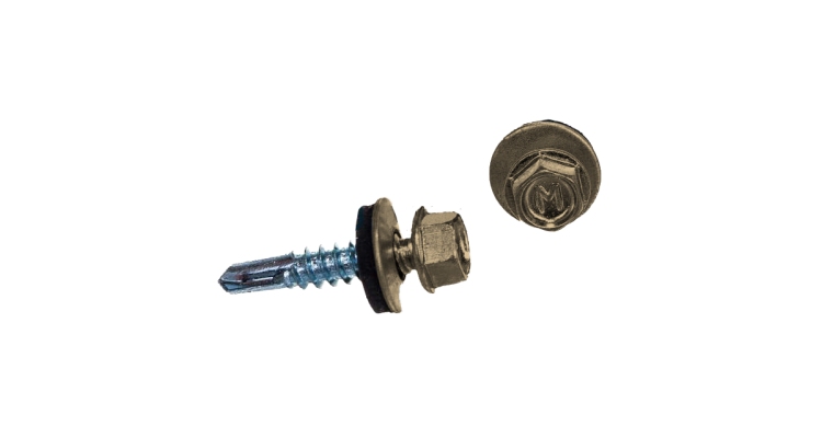 Саморез по металлу Daxmer 5,5х25 RAL 1014 (250) сверло №3