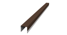 Планка вертикальная обратная для забора жалюзи Palermo 0,5 PurPro RAL 8017 шоколад (2,5м)