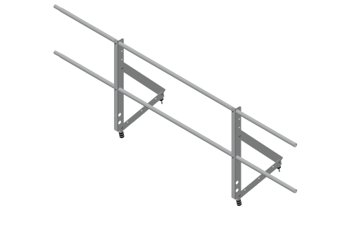 Ограждение кровельное Optima 0,65х2м RAL 7004