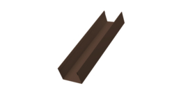 Стойка жалюзи Milan,Tokyo 0,45 Drap-double TX RAL 8017 шоколад (3м)