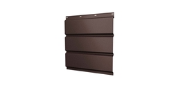 Софит металлический без перфорации 0,5 Satin с пленкой RAL 8017 шоколад