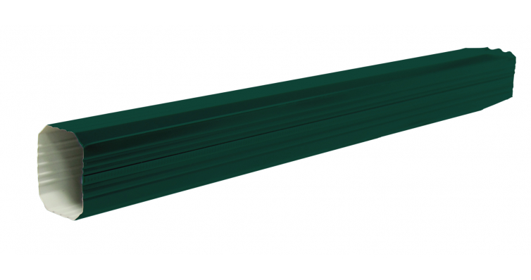 Труба прямоугольная 3 м PE RAL 6005 зеленый мох