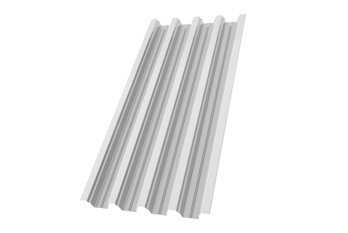 Профнастил Н75R 0,8 PE RAL 9003 сигнальный белый